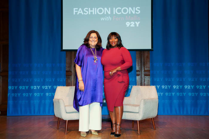 Fern Mallis and Bevy Smith at 92Y. Photo: Andrea Klerides/Michael Priest Photography/Courtesy of 92Y