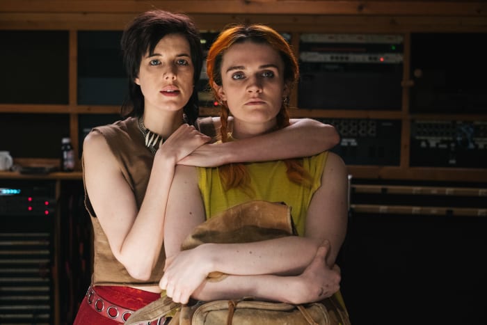 Mari (Agyness Deyn) and Ali (Gayle Rankin) in the studio. Photo: Don Stahl/Courtesy of Gunpowder & Sky