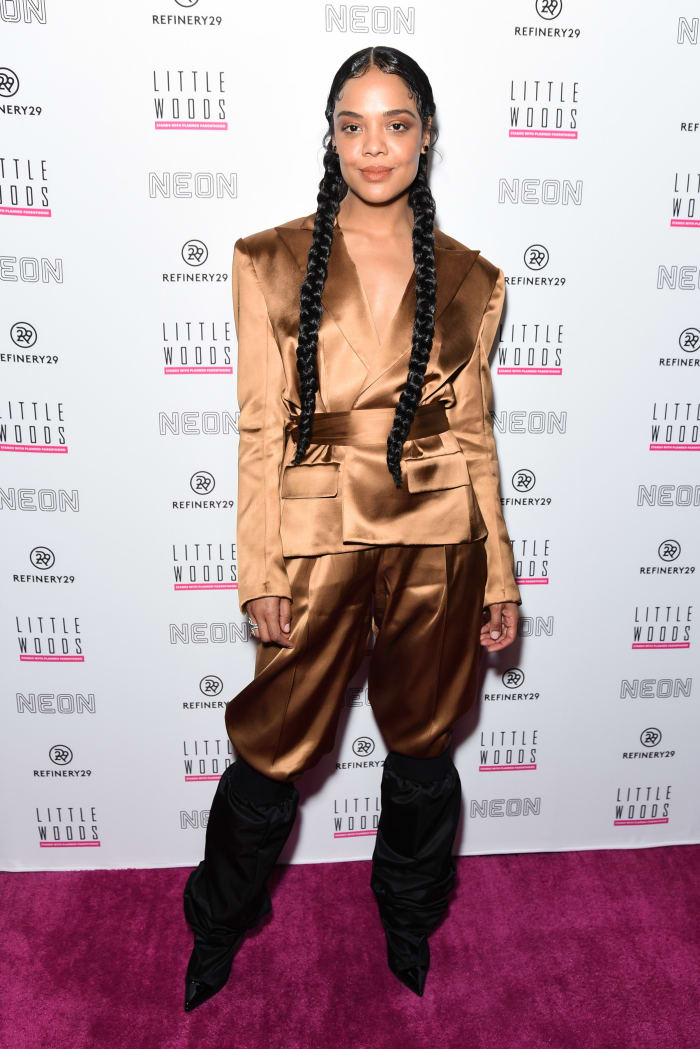 Tessa Thompson at the "Little Woods" hosted by Refinery29 and Neon in Los Angeles. Photo: Presley Ann/Getty Images