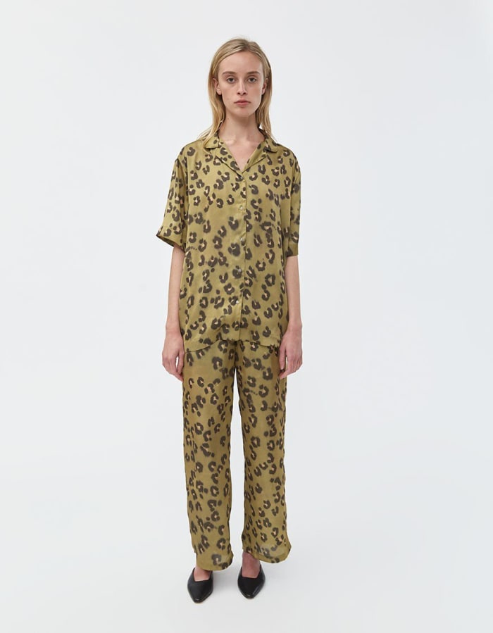 Need Francis Shirt, $155, available here, and Luane Pull-On Pant, $135, available here, in Leopard Moss.