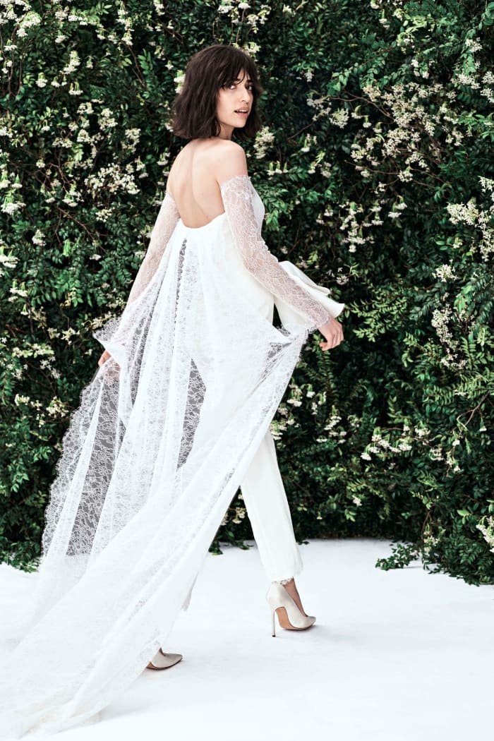 A look from the Carolina Herrera Spring 2020 bridal collection. Photo: Courtesy of Carolina Herrera.