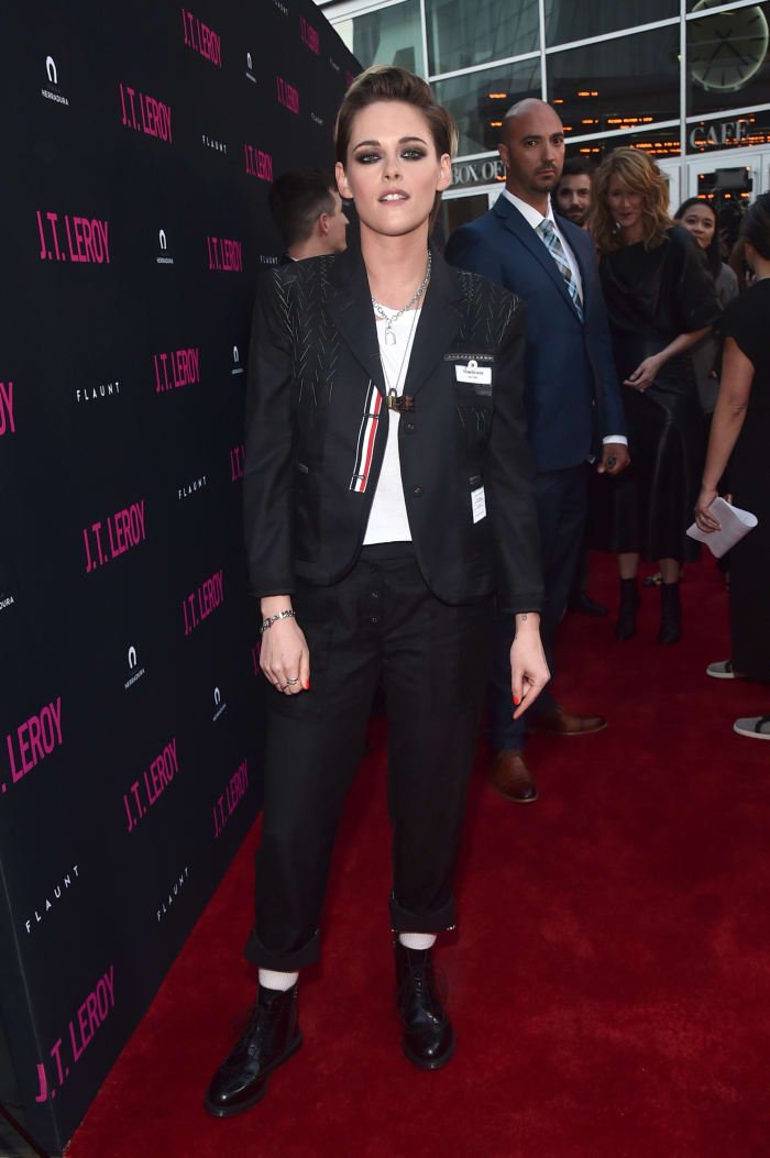 Kristen Stewart at Los Angeles premiere of "J.T. Leroy" in Hollywood, California. Photo: Alberto E. Rodriguez/Getty Images
