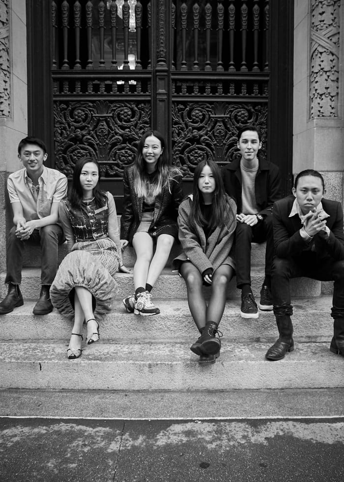 So Jung (Hailey) Kim (fourth from left) with the Joe's Blackbook Foundation scholarship finalists. Photo: Ken Morton/Courtesy of Joe's Blackbook
