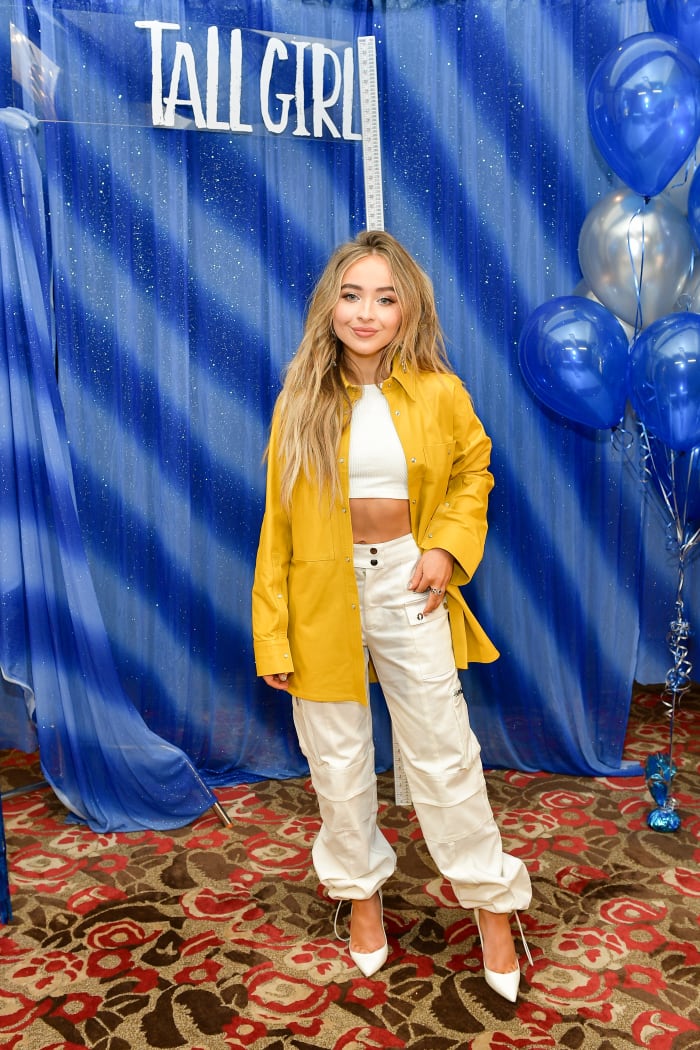 Carpenter, styled by Jason Bolden, for an event for Netflix's 'Tall Girl' in August 2019.