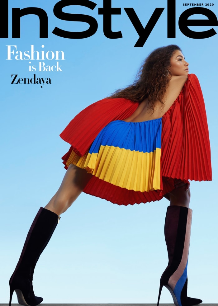 Zendaya in Hanifa, styled by Law Roach for InStyle's September 2020 cover