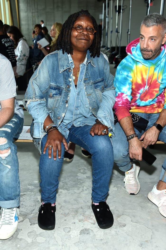 Great Outfits in Fashion History: Whoopi Goldberg's Canadian Tuxedo at ...