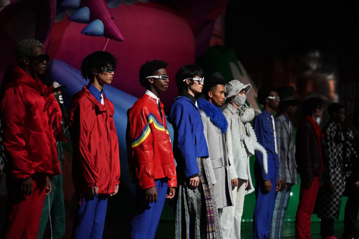 The Louis Vuitton Men Spring 2021 show on September 2, 2020 in Tokyo, Japan.