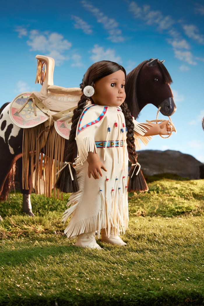 Kaya, the "First American Girl," pictured here with her mare, Steps High.