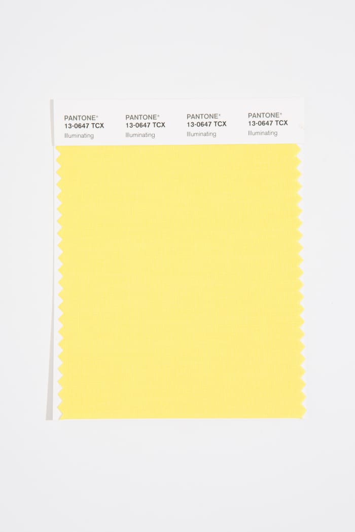 Illuminating, also knows as Pantone 13-0647, one of the company's 2021 Colors of the Year.