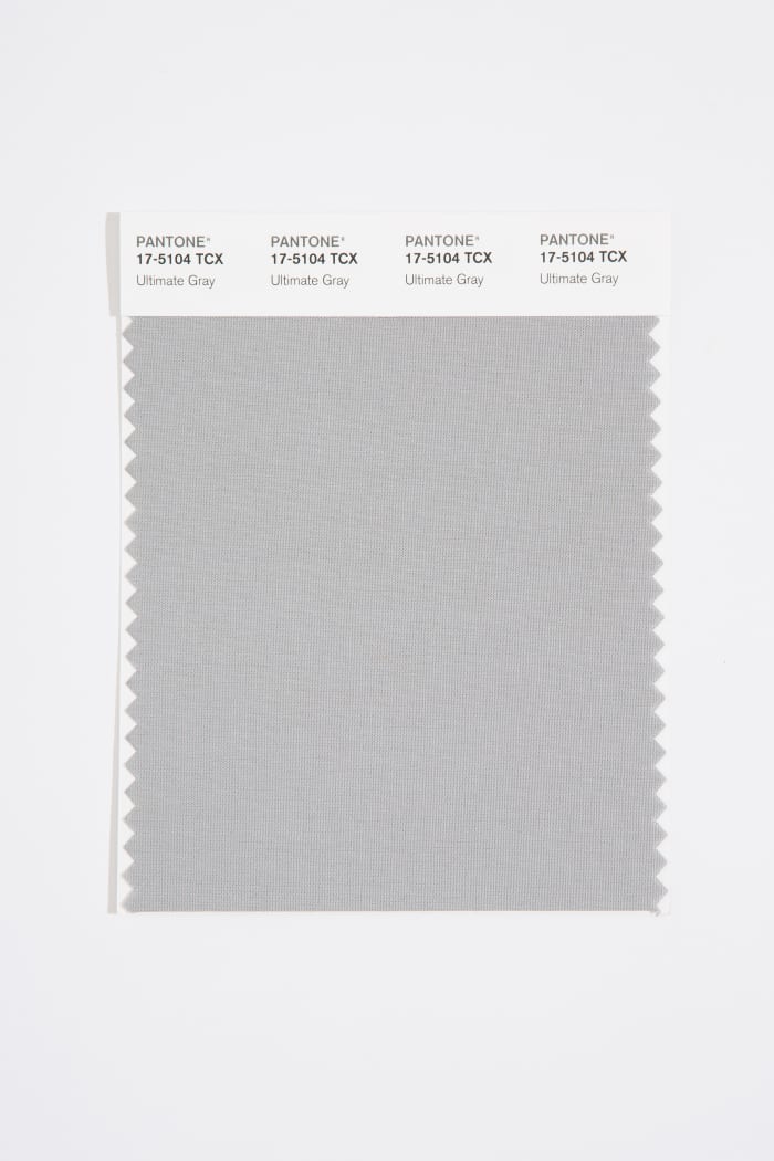 Ultimate Gray, also known as, Pantone 17-5104, the second of the two 2021 Colors of the year.