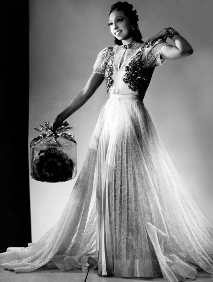 Great Outfits in Fashion History: Josephine Baker in a Glam Dress With