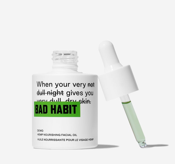 Dewd Hemp Nourishing Facial Oil, $29, available here.