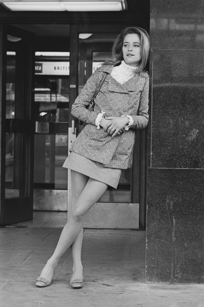 Charlotte Rampling em 1968. 