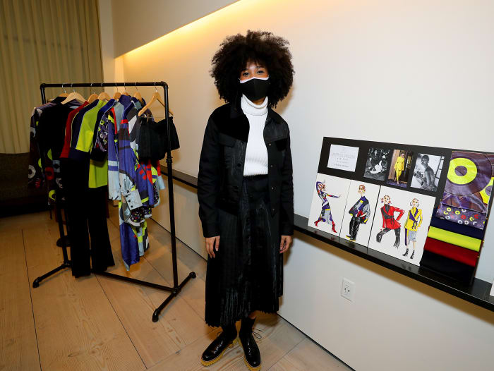 Marrisa Wilson at the Black In Fashion Council's Discovery Showroom during New York Fashion Week.