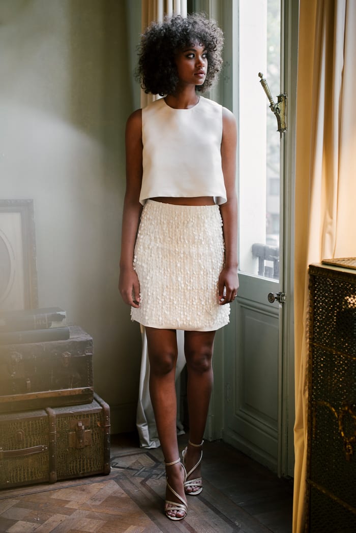 The Ellie top and Anita skirt from the Valentine Avoh bridal collection.