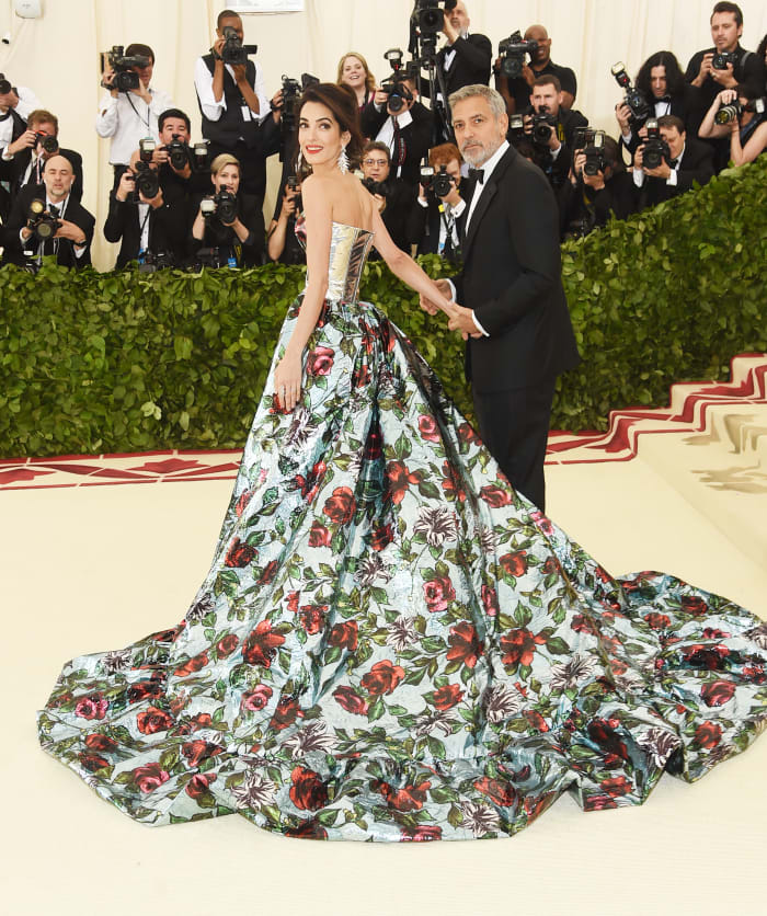 Amal Clooney Met Gala 2018 Richard Quinn Back