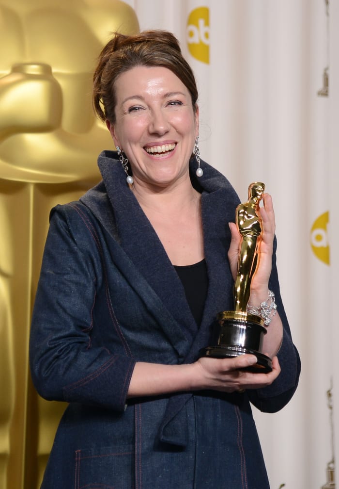 Durran after winning Best Costume Design for 'Anna Karenina' at the 2013 Academy Awards.