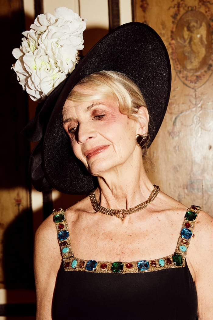 A look from Rixo's limited-edition collaboration with Christian Lacroix.