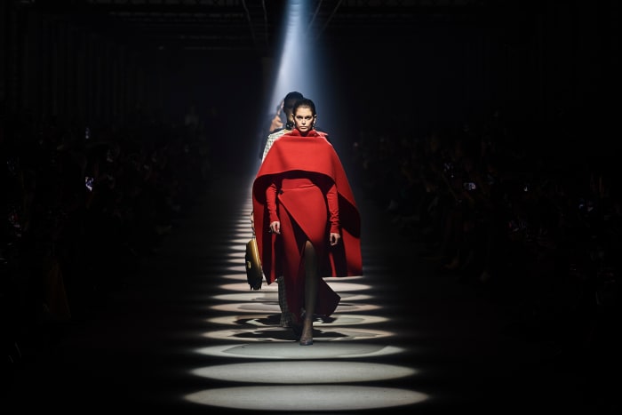 Givenchy Explores Both Strong Silhouettes and Soft Shapes for Fall 2020 ...