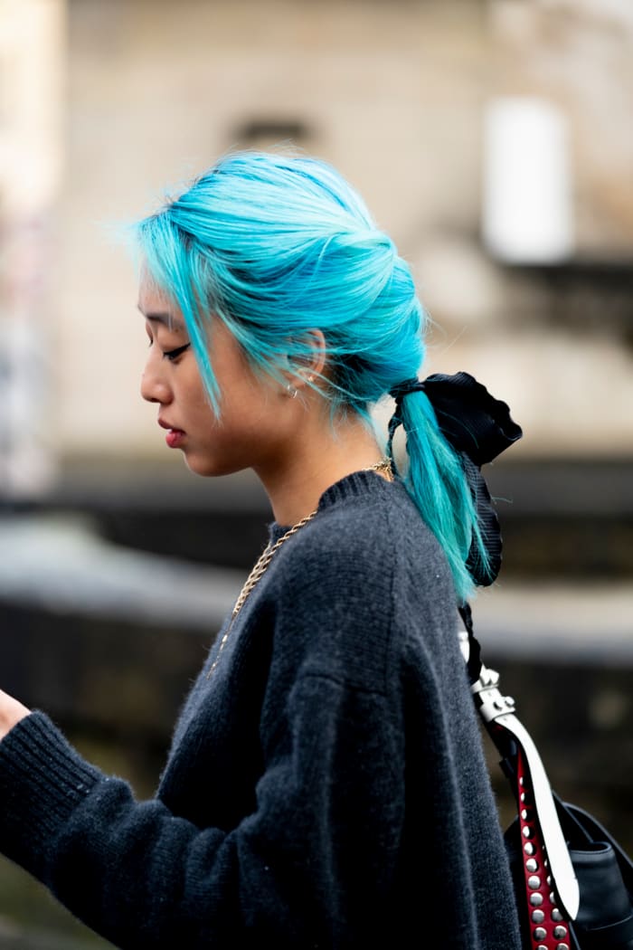 fashion fashion On the street at Paris Fashion Week.