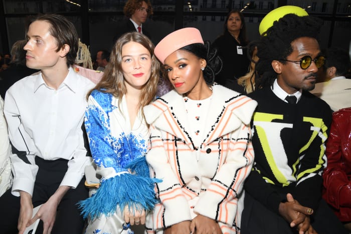 Maggie Rogers and Janelle Monáe at Valentino's Fall 2020 show.