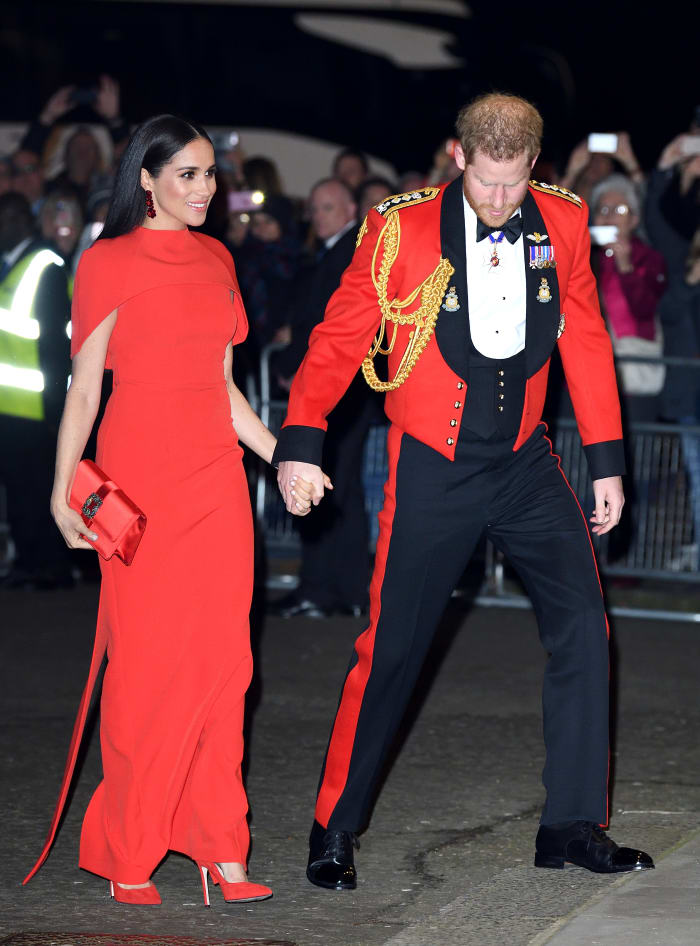Prince Harry, Duke of Sussex and Meghan Markle, Duchess of Sussex, at the Mountbatten Festival of Music at Royal Albert Hall in London, England.