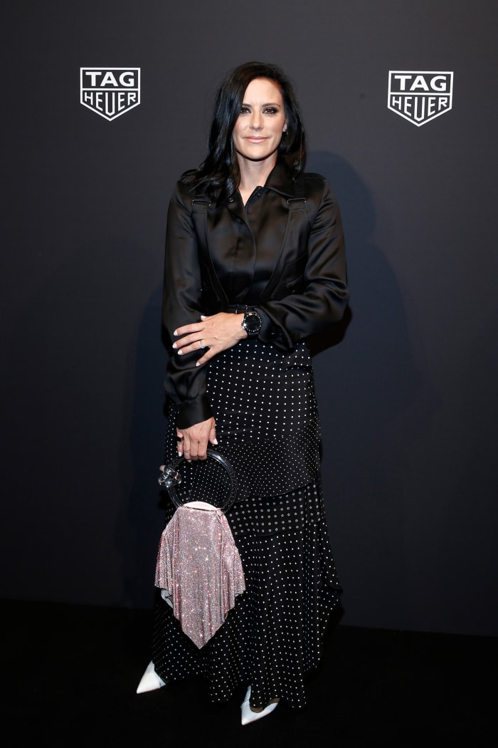 Ali Krieger at the launch party for the Tag Heuer Connected Watch in New York City.