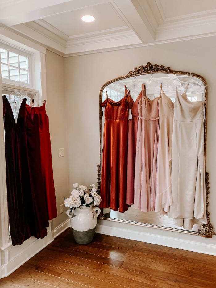 A scene from a virtual styling appointment with Brideside (and also the apartment in which I'd like to shelter-in-place).