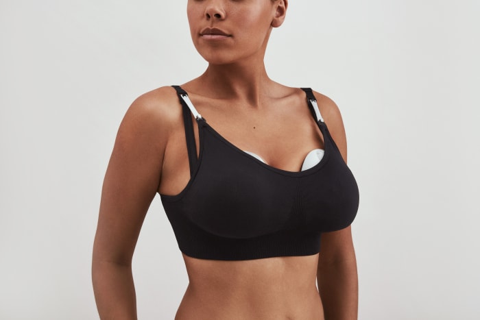 The silent, wire-free Elvie Pump, which retails at $279 for a single unit or $499 for a set of two.