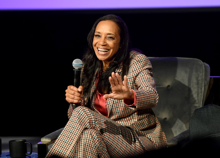 Michelle Cole during the 'In Conversation: The Spirit And Style Of Grown-ish With Yara Shahidi and Michelle R. Cole' panel at SCAD aTVfest 2020.