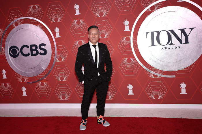 BD Wong in colorful sneakers at the 2021 Tony Awards.