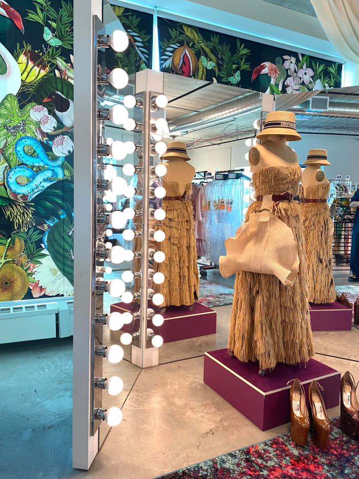 A glimpse at the 'And Just Like That' fitting room, with guest appearances from Dior and very high Valentino platforms.