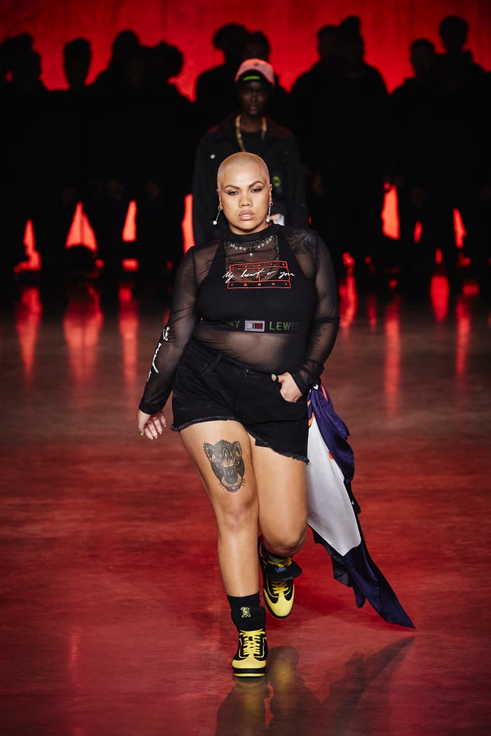 Goebel made her runway debut (outside of the Savage x Fenty productions) at Tommy Hilfiger's Spring 2020 fashion show during London Fashion Week in February 2020.