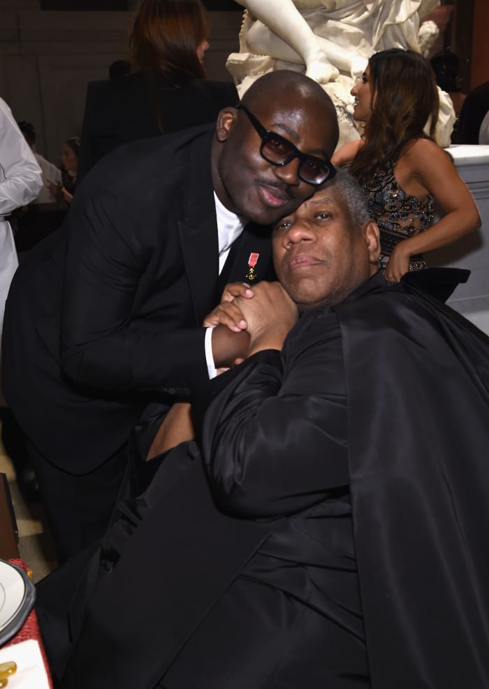 Talley with Edward Enninful in 2018