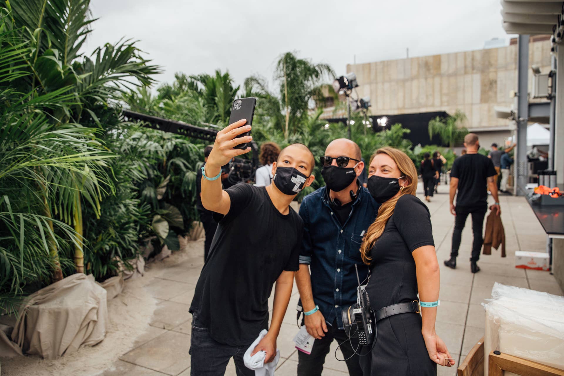 Behind the scenes at Wu's Spring 2021 show.