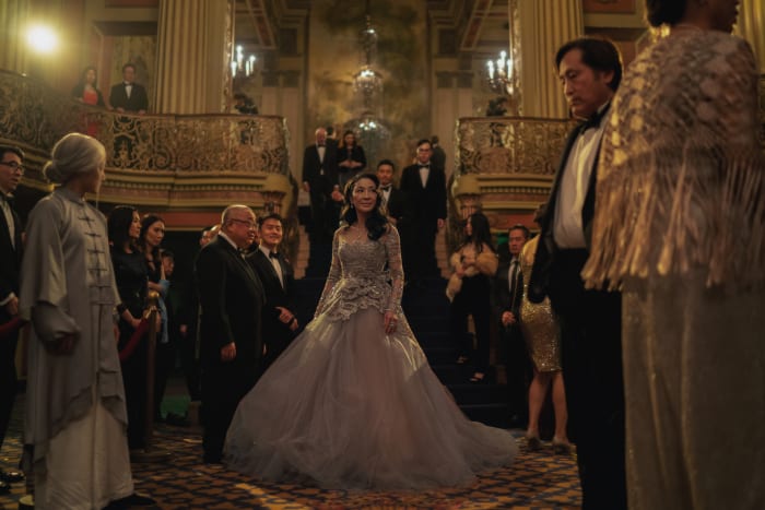 Evelyn in the Movie Star Universe, having a very Michelle Yeoh moment.