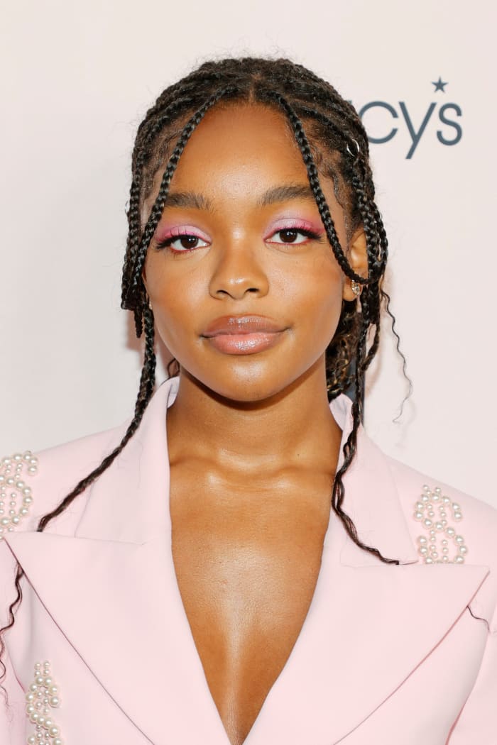 Marsai Martin in baby braids.