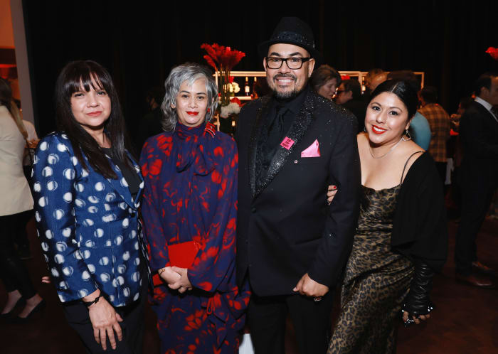 Maria Lorenzana, Suttirat Anne Larlarb, Salvador Perez and Glinda Suarez at the 2022 CDG Awards.