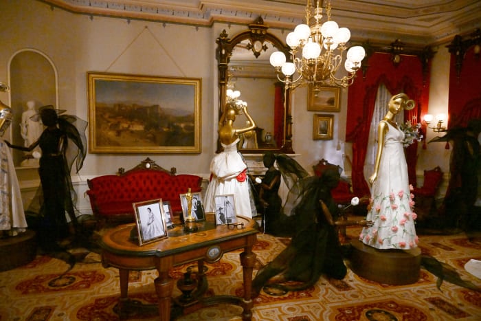 A room staged by Julie Dash in the "In America: An Anthology of Fashion" exhibition.