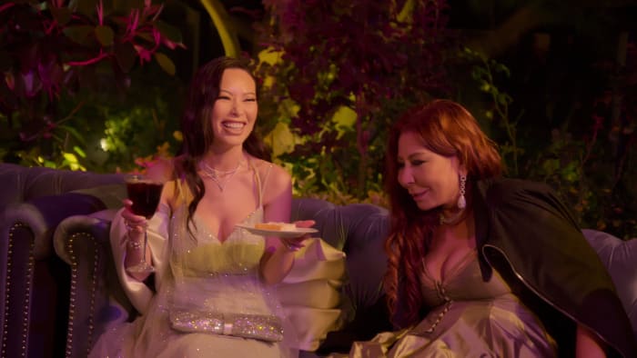 Chiu and Anna Shay at Mimi Morris' anniversary party.