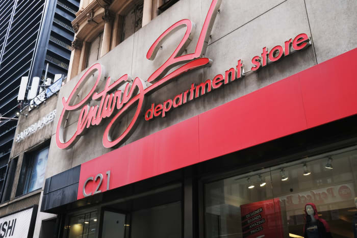 The Century 21 department store stands in lower Manhattan on September 10, 2020 in New York City