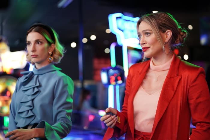 Bernard as Lauren and Hilary Duff as Kelsey in the final season of 'Younger.'