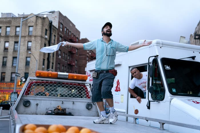 The Piragua Guy (Lin-Manuel Miranda) versus Mister Softee.