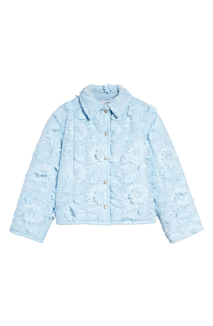 Collina Strada Floral Appliqué Puffer Jacket, $800