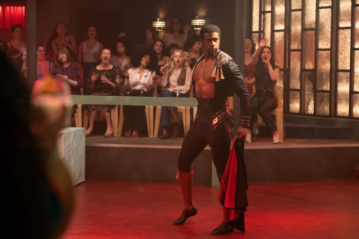 Most popular dancer Otis (Quentin Plair) as a matador.