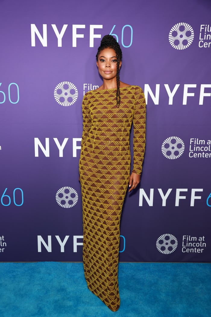 Gabrielle Union in custom Prada at the 2022 New York Film Festival in October.