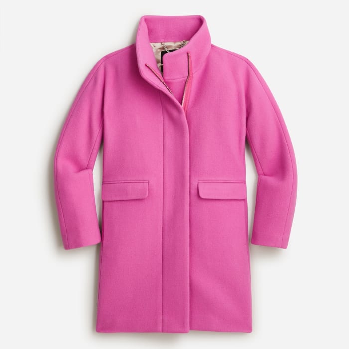 J. Crew New cocoon coat in Italian stadium-cloth wool