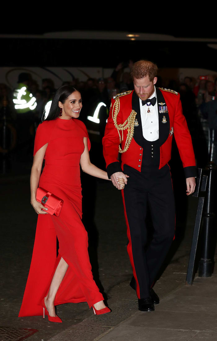 Prince Harry and Meghan Markle at the Mountbatten Music Festival on March 7, 2020 in London.