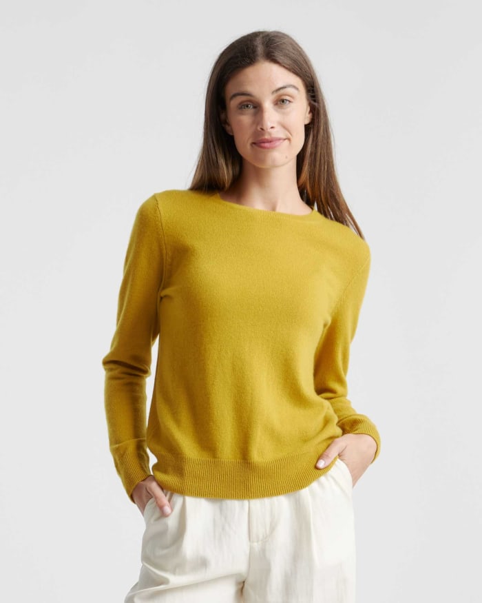 Quince Mongolian Cashmere Crewneck Sweater