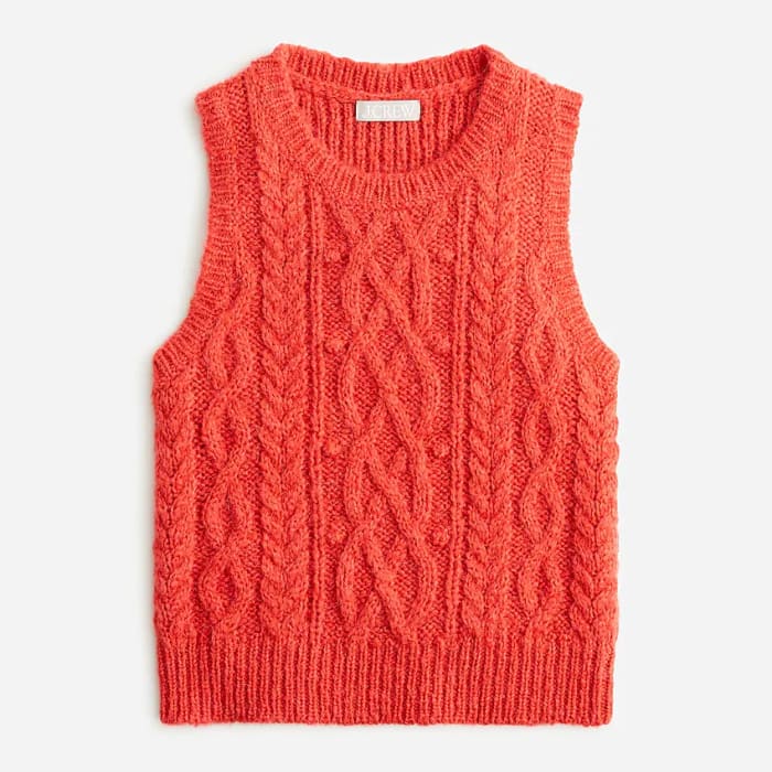 j.crew cropped sweater vest